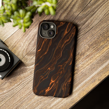 Copper Swirl Phone Case — Tough Protective iPhone Cover