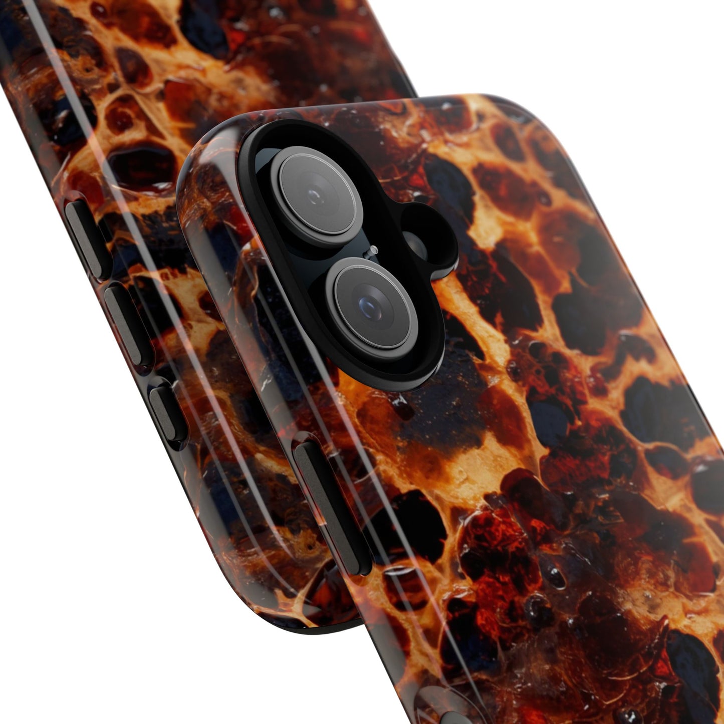 Tortoiseshell Phone Case — Protective iPhone Cover with Classic Amber Pattern