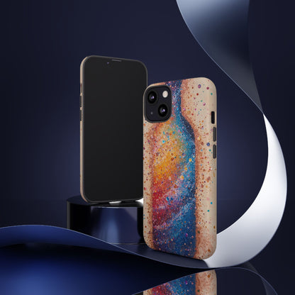 Galaxy Bottle Tough Phone Case — Colorful Nebula Splash iPhone Cover