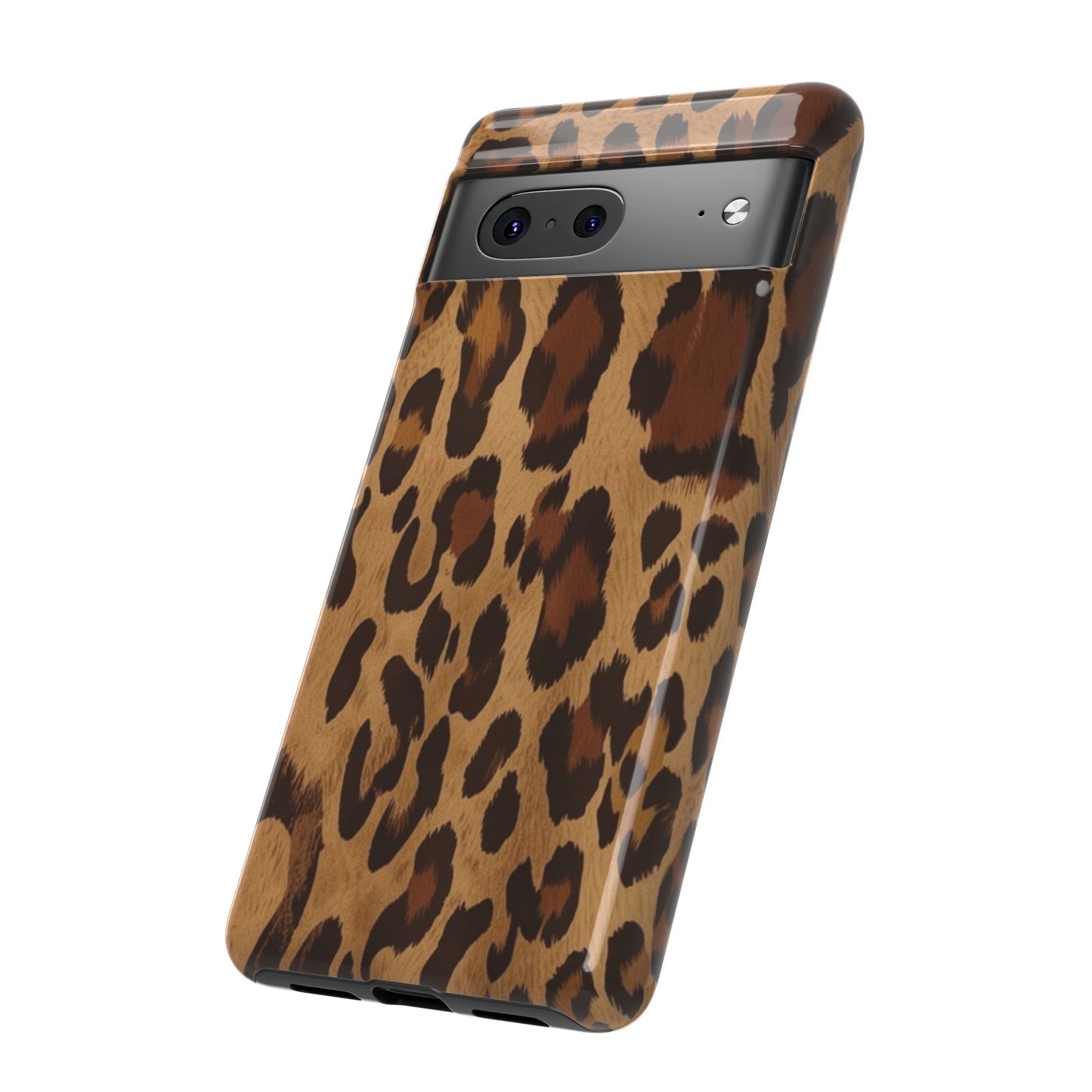 Leopard Print Tough Phone Case — Durable Animal Print Protective Cover