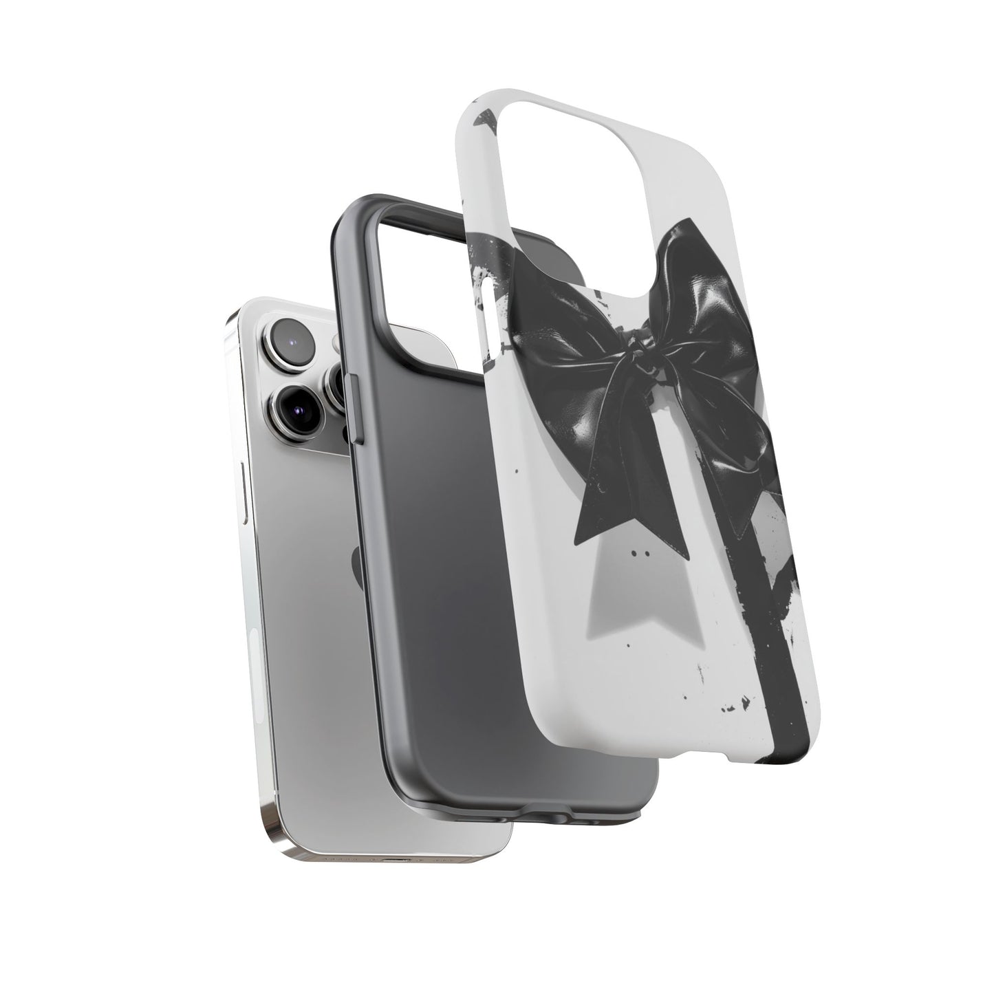 Phone Case — Black Bow Graphic Protective Cover
