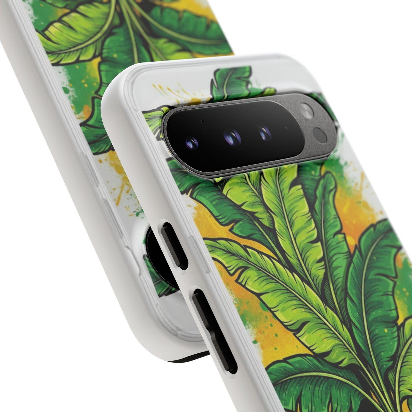 Tropical Banana Leaf Phone Case — Vibrant Green Plant Protector