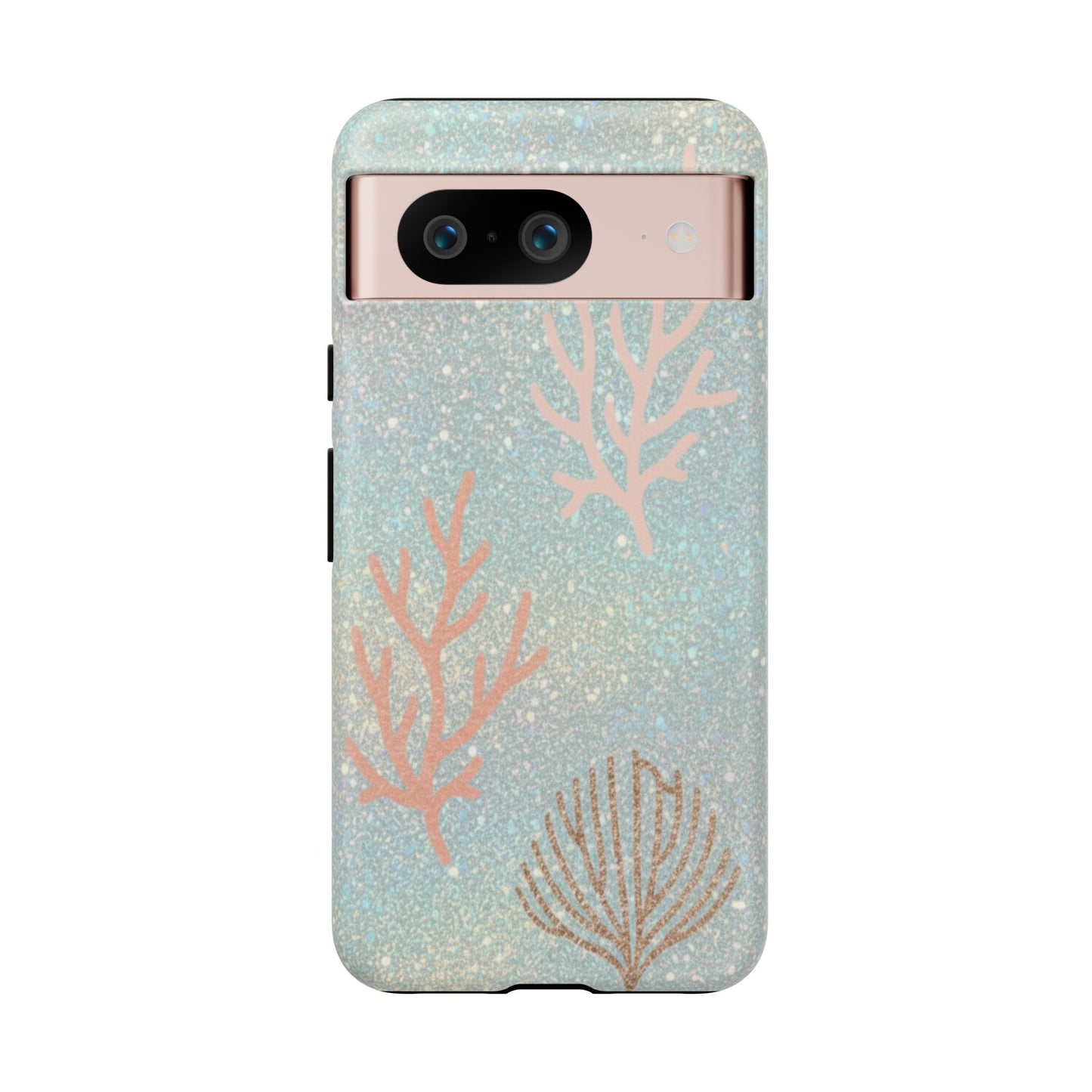 Seafoam Sparkle Phone Case – Coral & Seashell Tough Case