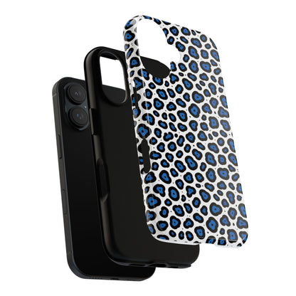 Blue Leopard Print Phone Case – Tough Protective Cover