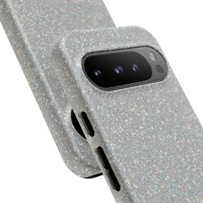 Glitter Silver Tough Phone Case — Sparkling Protective Phone Case