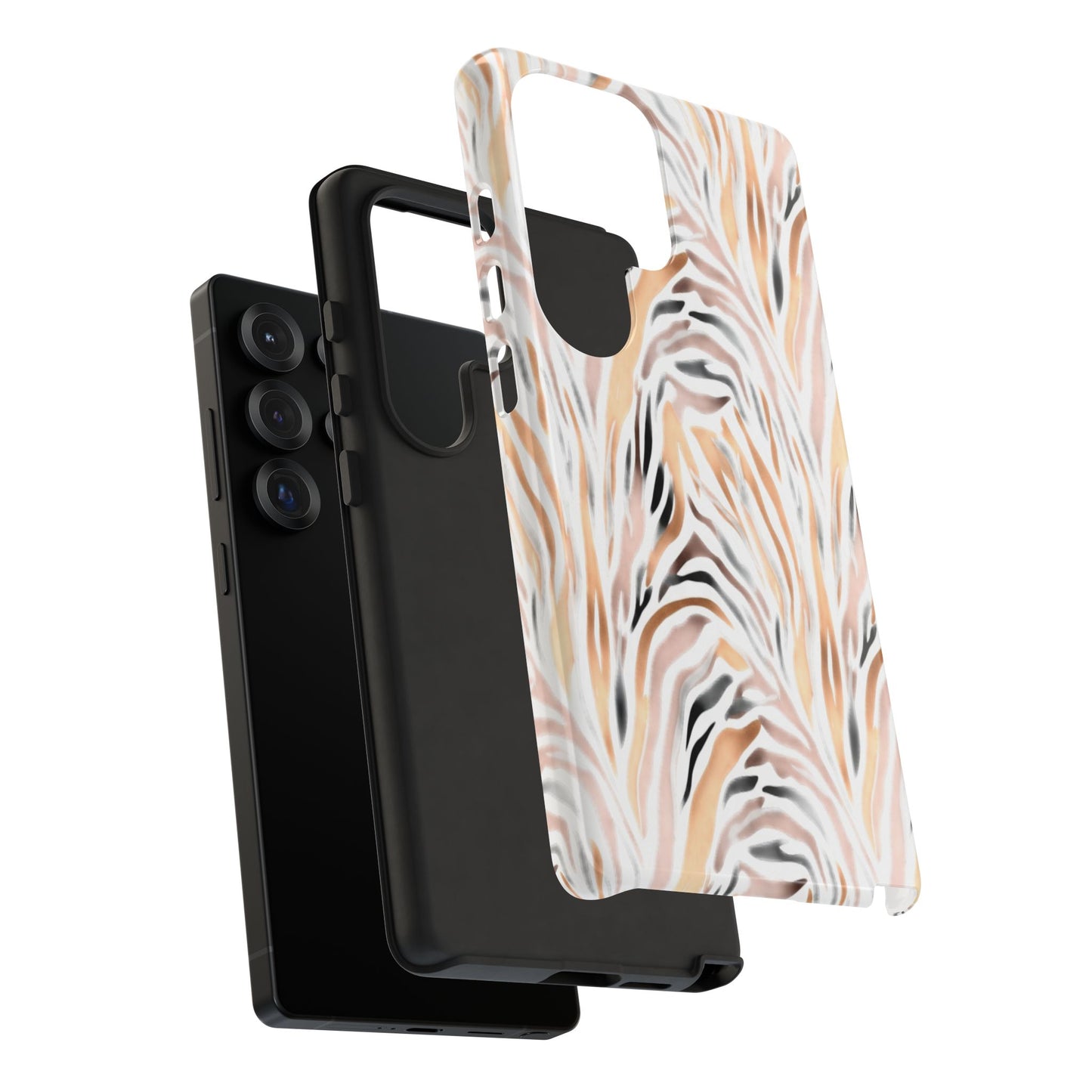 Tough Case — Neutral Watercolor Tiger Stripe Phone Case