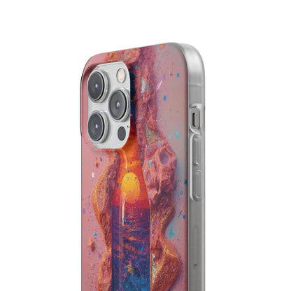 Phone Case — Surreal Sunset Bottle Art Flexible Protective Cover