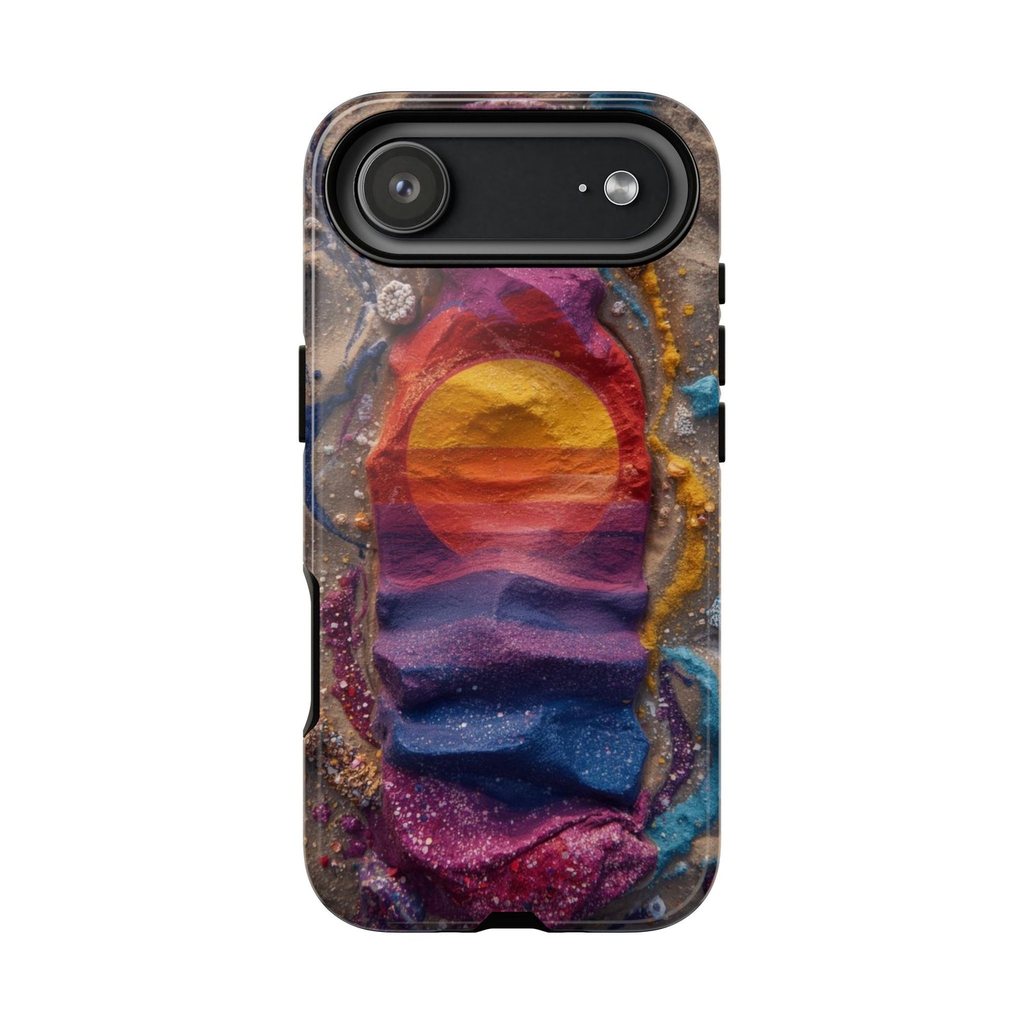Phone Case — Colorful Sand Art Sunset Tough Protective Case