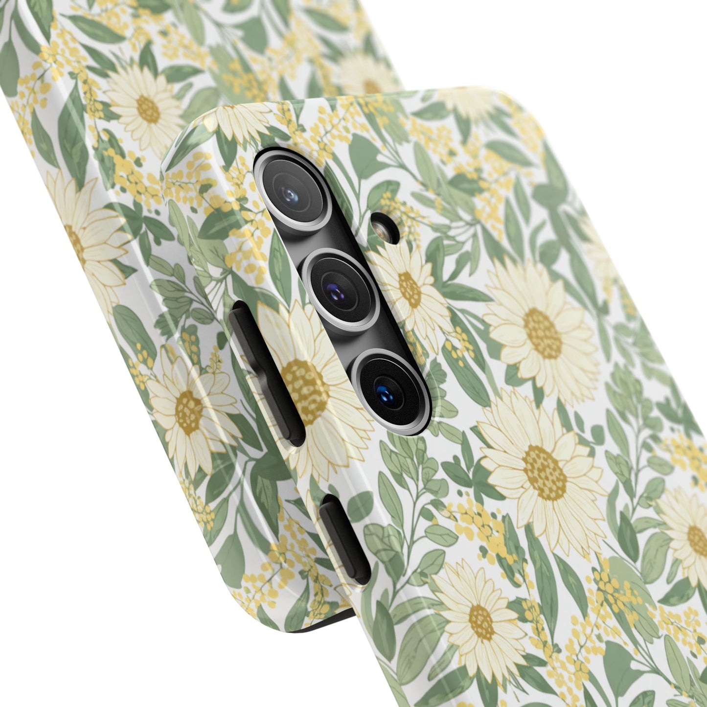 Daisy Meadow Tough Phone Case — Floral Protective Phone Cover