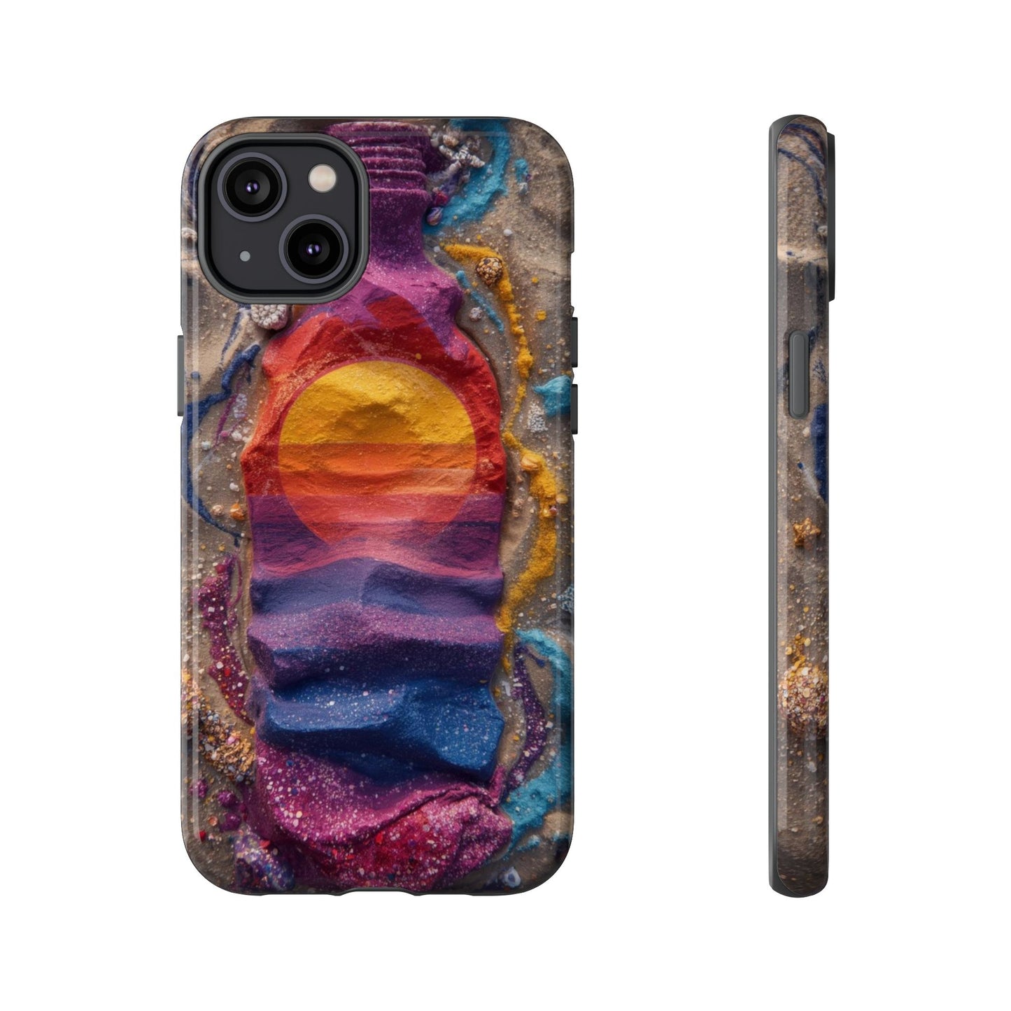 Phone Case — Colorful Sand Art Sunset Tough Protective Case