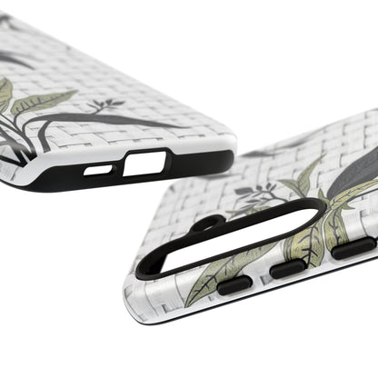 Floral Woven Tough Phone Case — Protective Botanical iPhone Cover