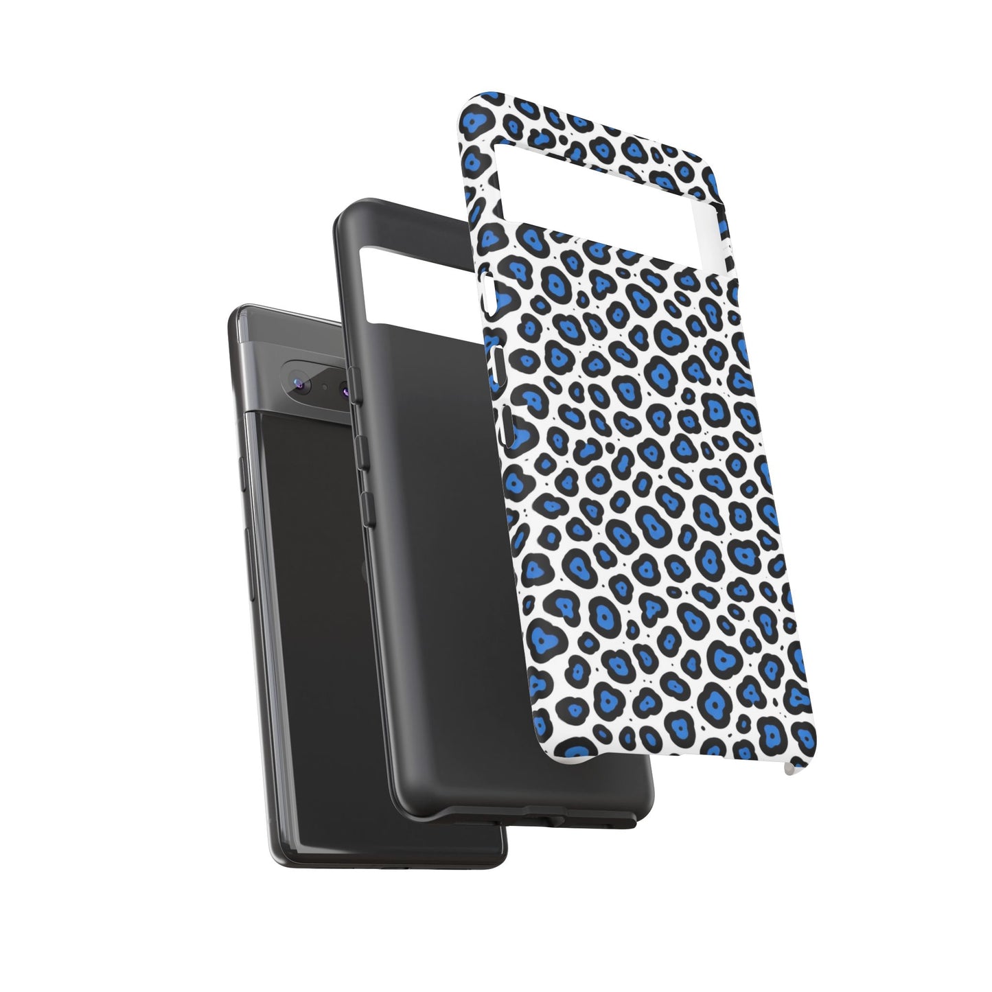 Blue Leopard Print Phone Case – Tough Protective Cover