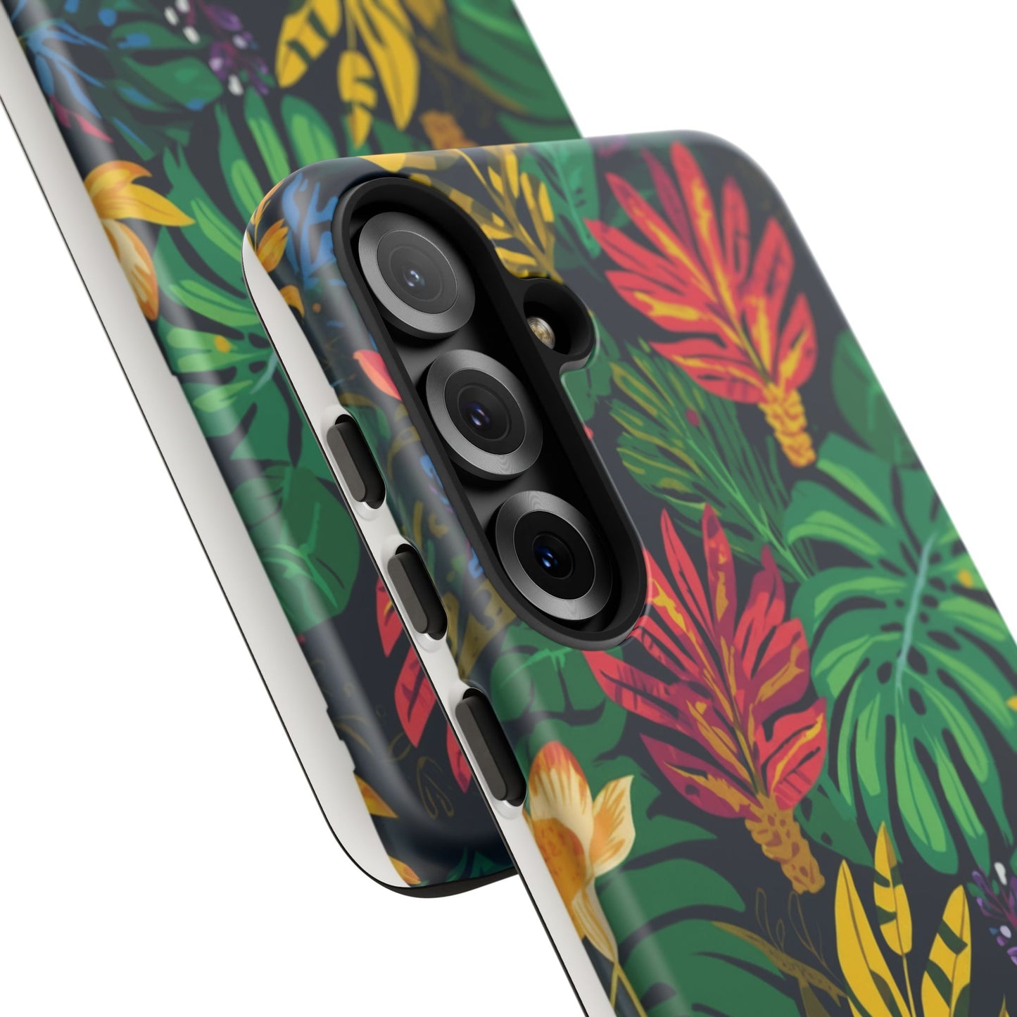Tropical Floral Phone Case — Vibrant Jungle Leaf Protective Cover