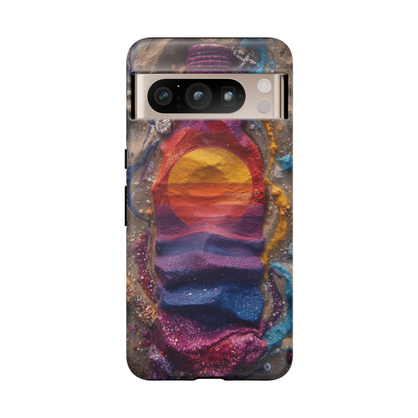 Phone Case — Colorful Sand Art Sunset Tough Protective Case