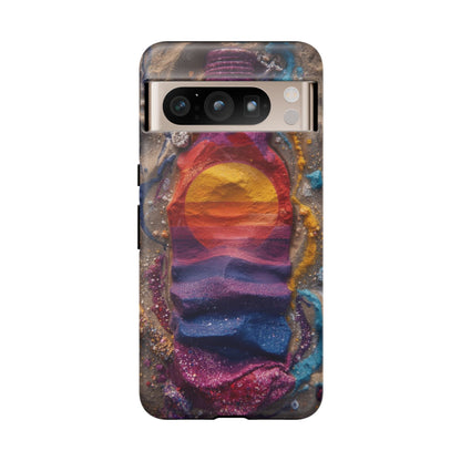 Phone Case — Colorful Sand Art Sunset Tough Protective Case