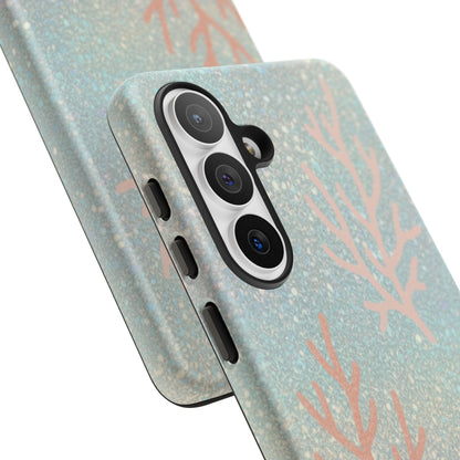 Seafoam Sparkle Phone Case – Coral & Seashell Tough Case