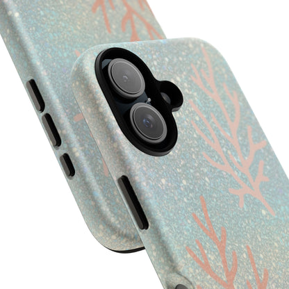 Seafoam Sparkle Phone Case – Coral & Seashell Tough Case