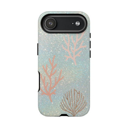 Seafoam Sparkle Phone Case – Coral & Seashell Tough Case