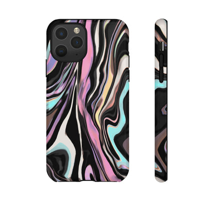 Abstract Marble Tough Phone Case — Pastel Swirl Protective Cover