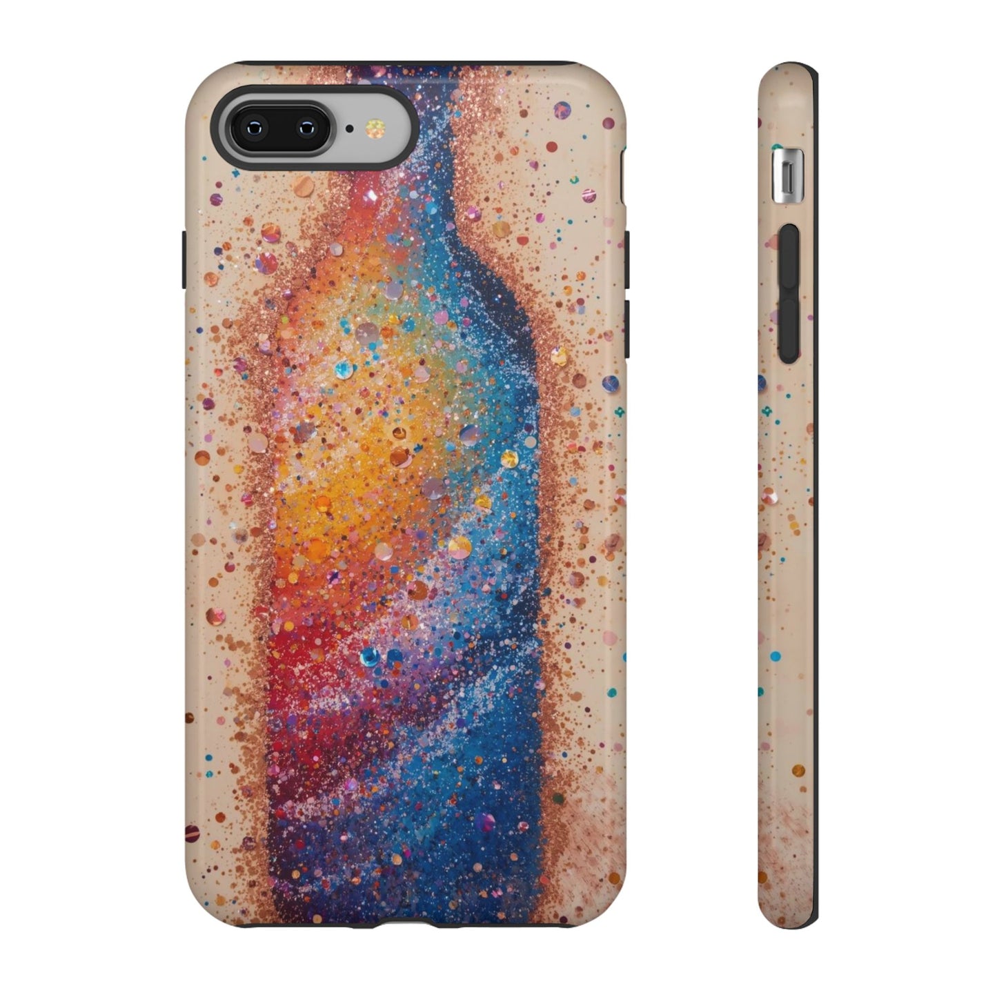Galaxy Bottle Tough Phone Case — Colorful Nebula Splash iPhone Cover