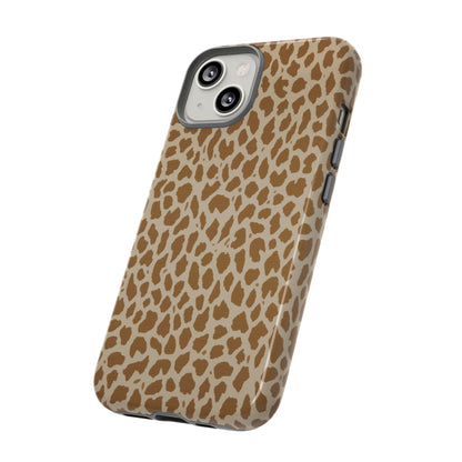 Leopard Print Tough Phone Case — Slim Protective Animal Pattern