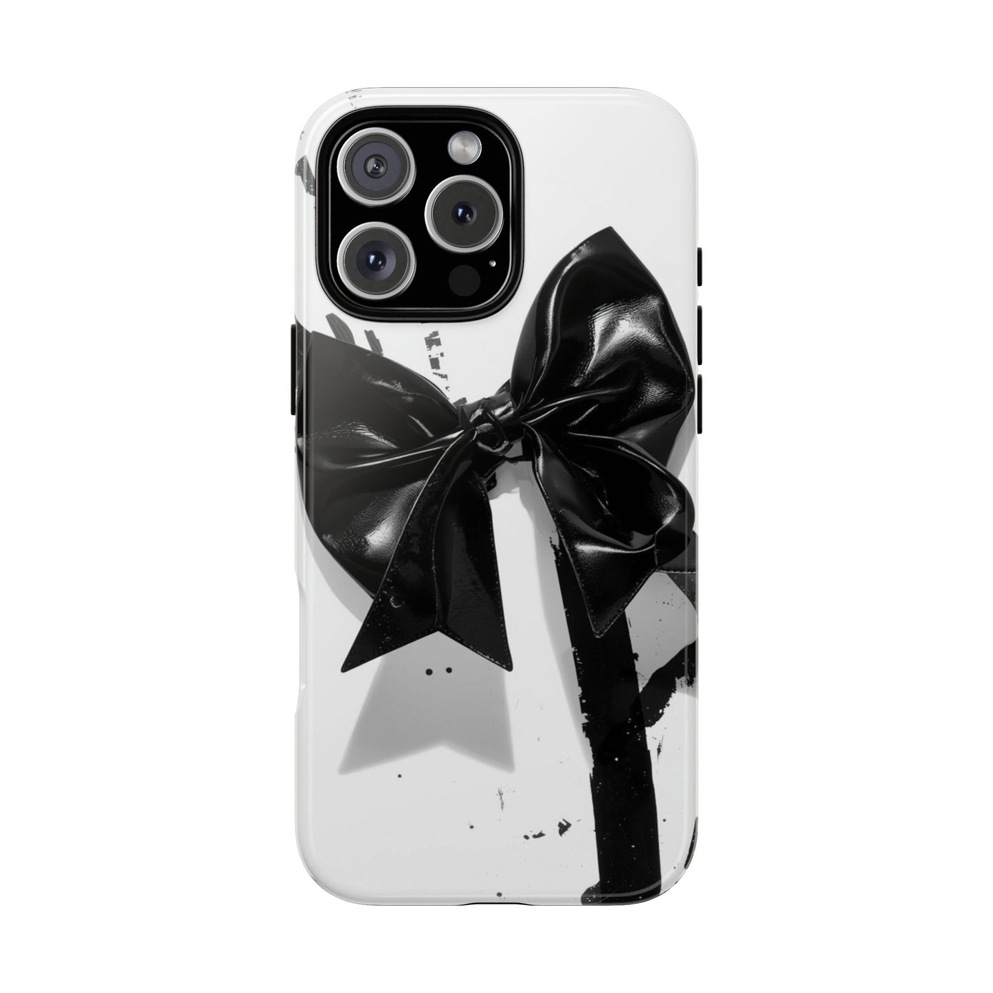 Phone Case — Black Bow Graphic Protective Cover