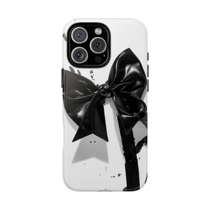 Phone Case — Black Bow Graphic Protective Cover