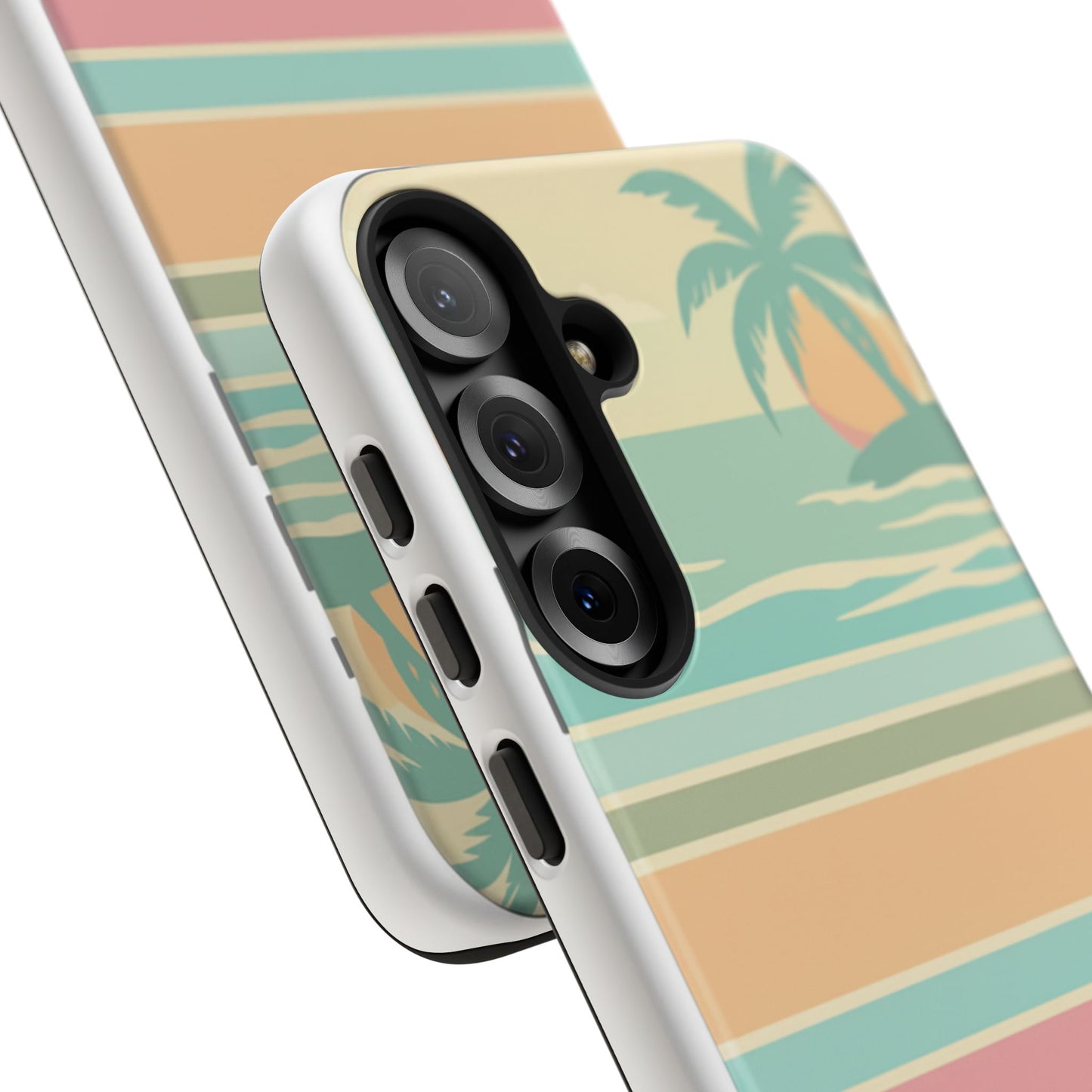 Tough Case — Retro Pastel Sunset Palm Tree Phone Case