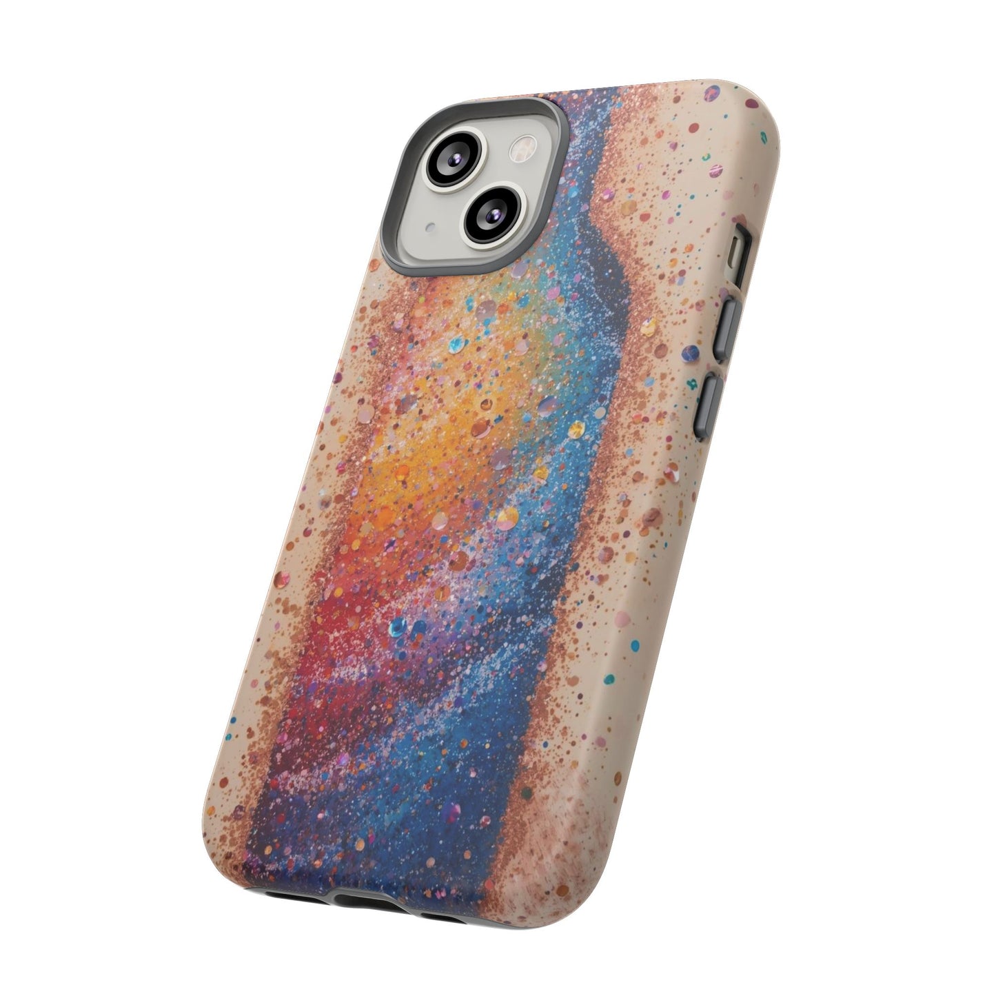 Galaxy Bottle Tough Phone Case — Colorful Nebula Splash iPhone Cover