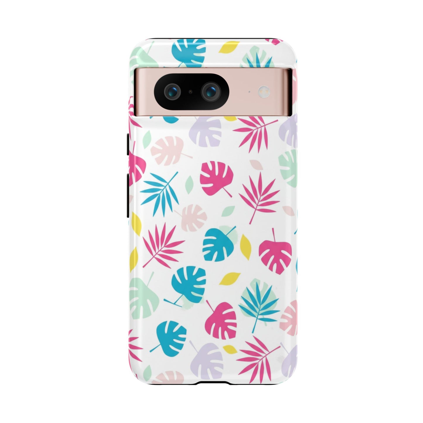 Tropical Leaf Phone Case — Colorful Pastel Monstera & Palm iPhone Case