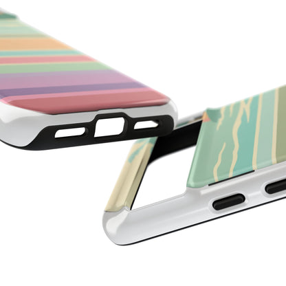 Tough Case — Retro Pastel Sunset Palm Tree Phone Case