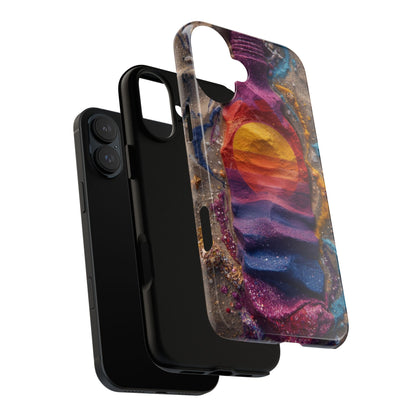 Phone Case — Colorful Sand Art Sunset Tough Protective Case