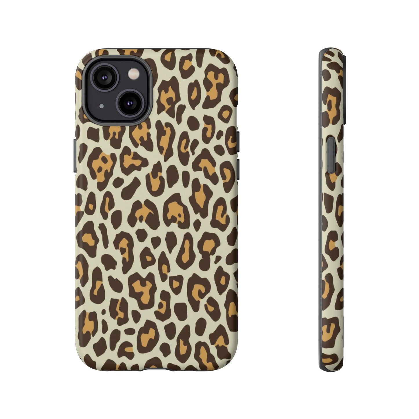 Leopard Print Tough Phone Case — Durable Protective Animal Print Case