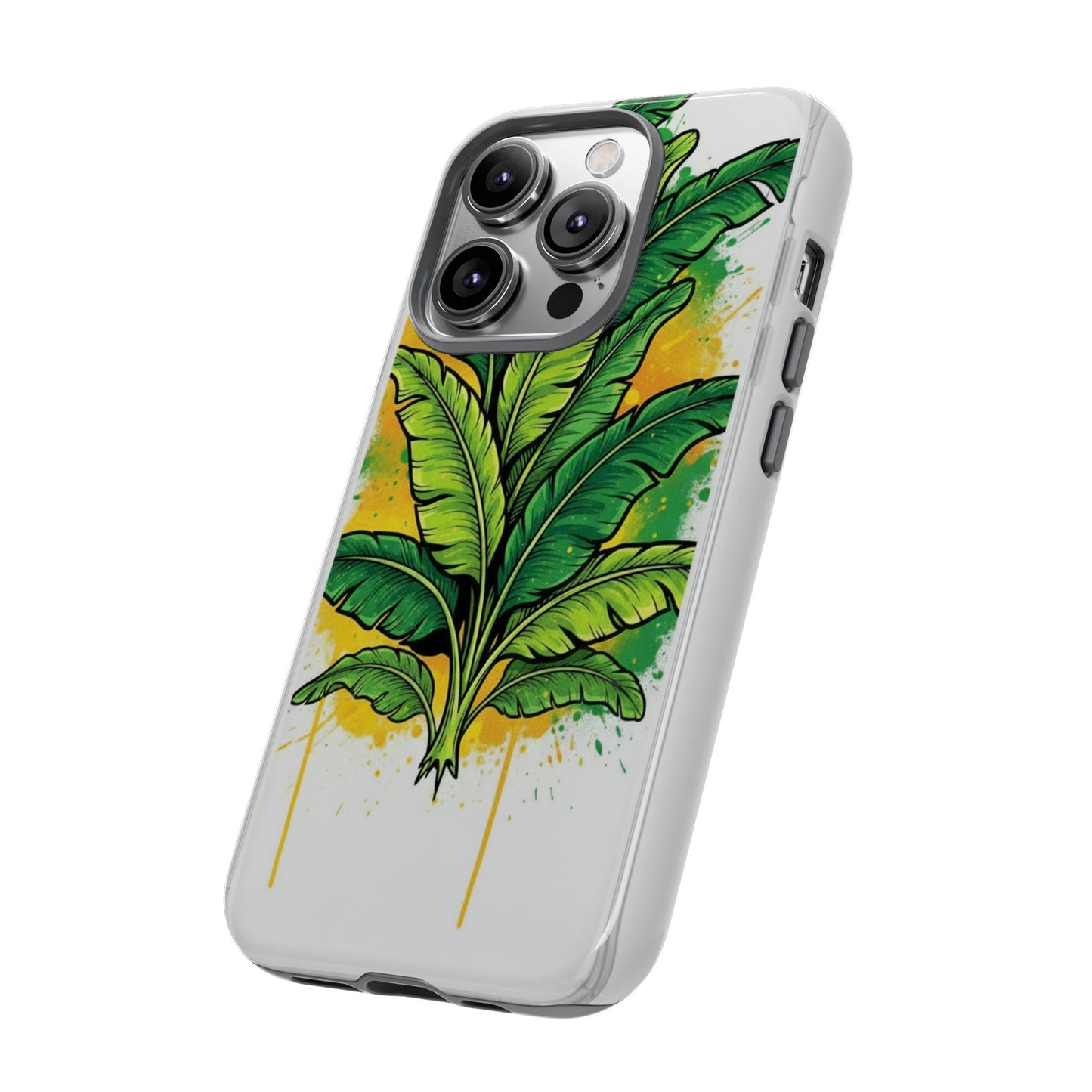 Tropical Banana Leaf Phone Case — Vibrant Green Plant Protector