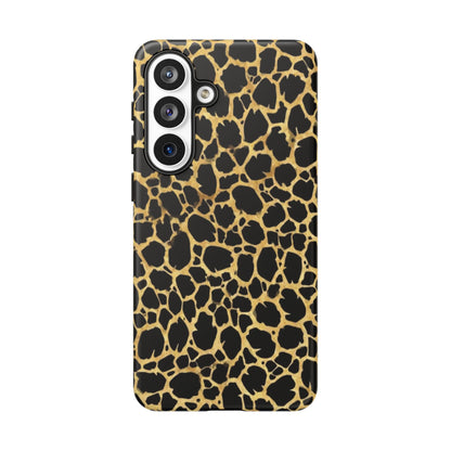 Giraffe Print Tough Phone Case — Durable Leopard-Style Protective Cover
