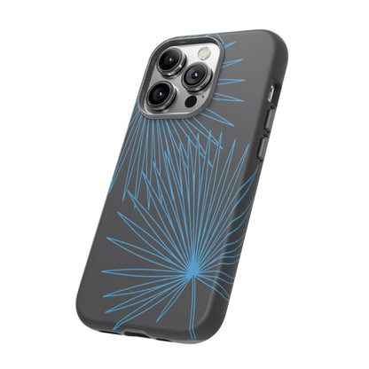 Blue Dandelion Burst Tough Phone Case — Protective Floral iPhone Cover