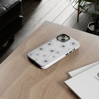 Tough Case — Black & White Floral Tough Phone Case