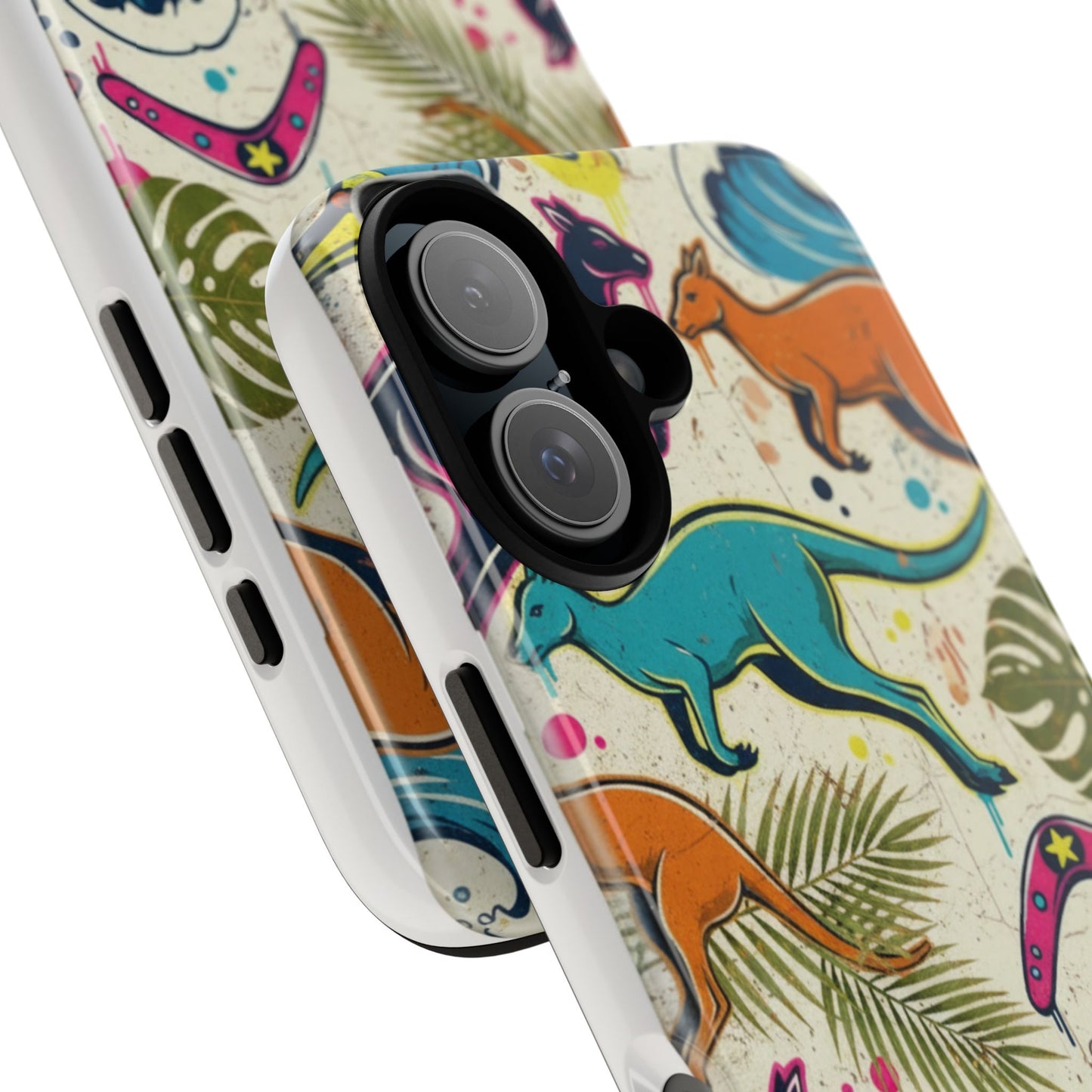 Tough Cases — Colorful Surfing Kangaroo Phone Case