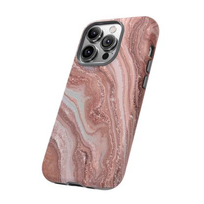 Rose Gold Marble Tough Phone Case