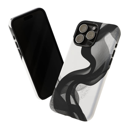 Phone Case — Monochrome Abstract Protective Cover