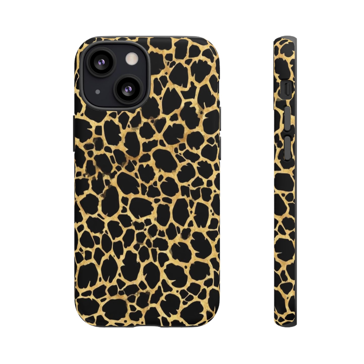 Giraffe Print Tough Phone Case — Durable Leopard-Style Protective Cover