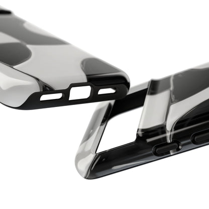 Black & White Abstract Pattern Tough Phone Case