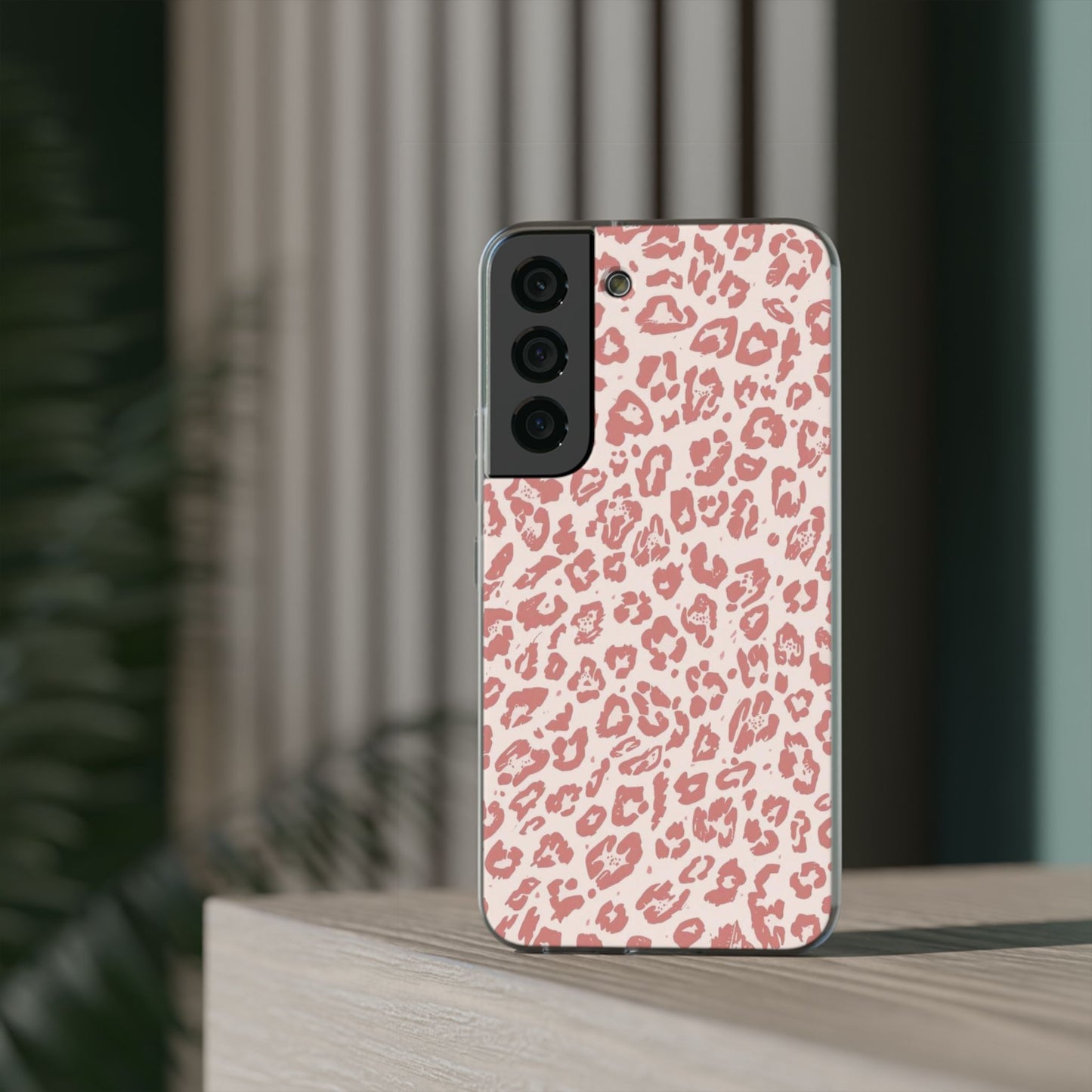 Pink Leopard Print Phone Case – Slim Flexible Protective Cover