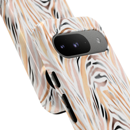 Tough Case — Neutral Watercolor Tiger Stripe Phone Case