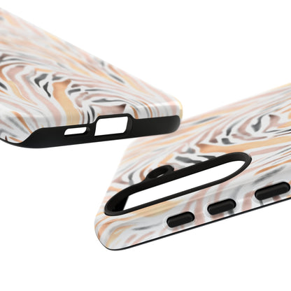 Tough Case — Neutral Watercolor Tiger Stripe Phone Case