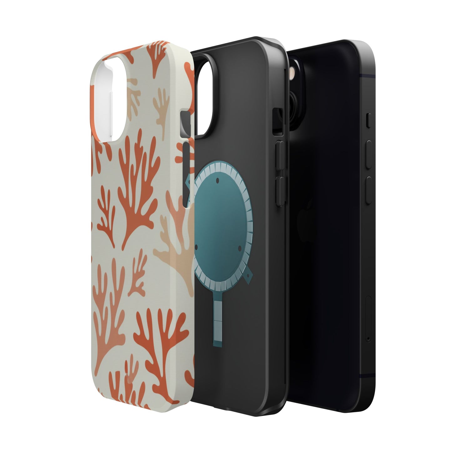 Coral Reef Magnetic Impact Phone Case — Protective MagSafe-Compatible Design