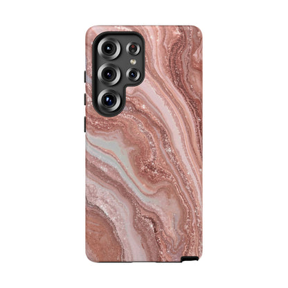 Rose Gold Marble Tough Phone Case