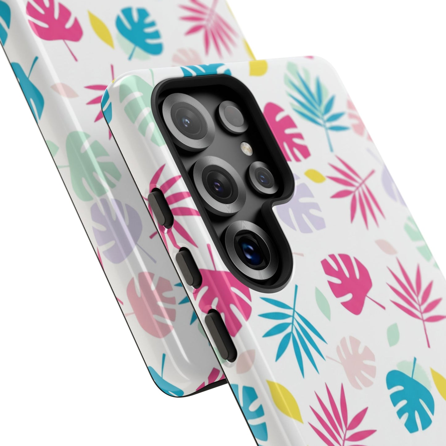 Tropical Leaf Phone Case — Colorful Pastel Monstera & Palm iPhone Case