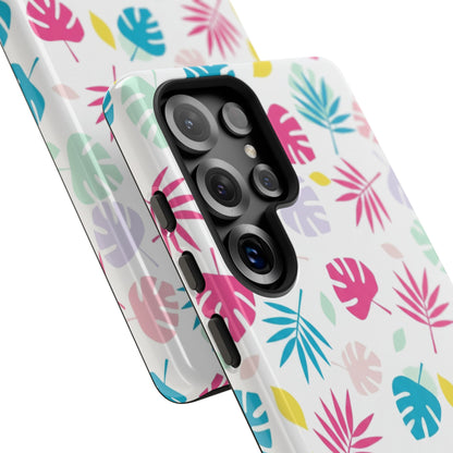 Tropical Leaf Phone Case — Colorful Pastel Monstera & Palm iPhone Case