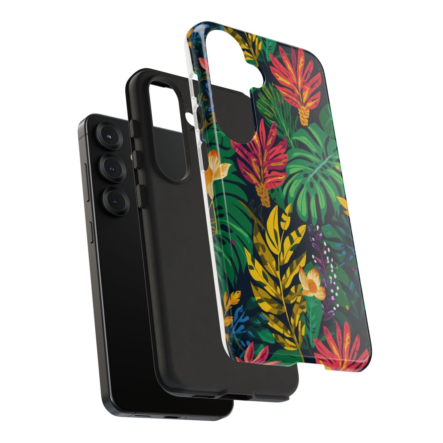 Tropical Floral Phone Case — Vibrant Jungle Leaf Protective Cover